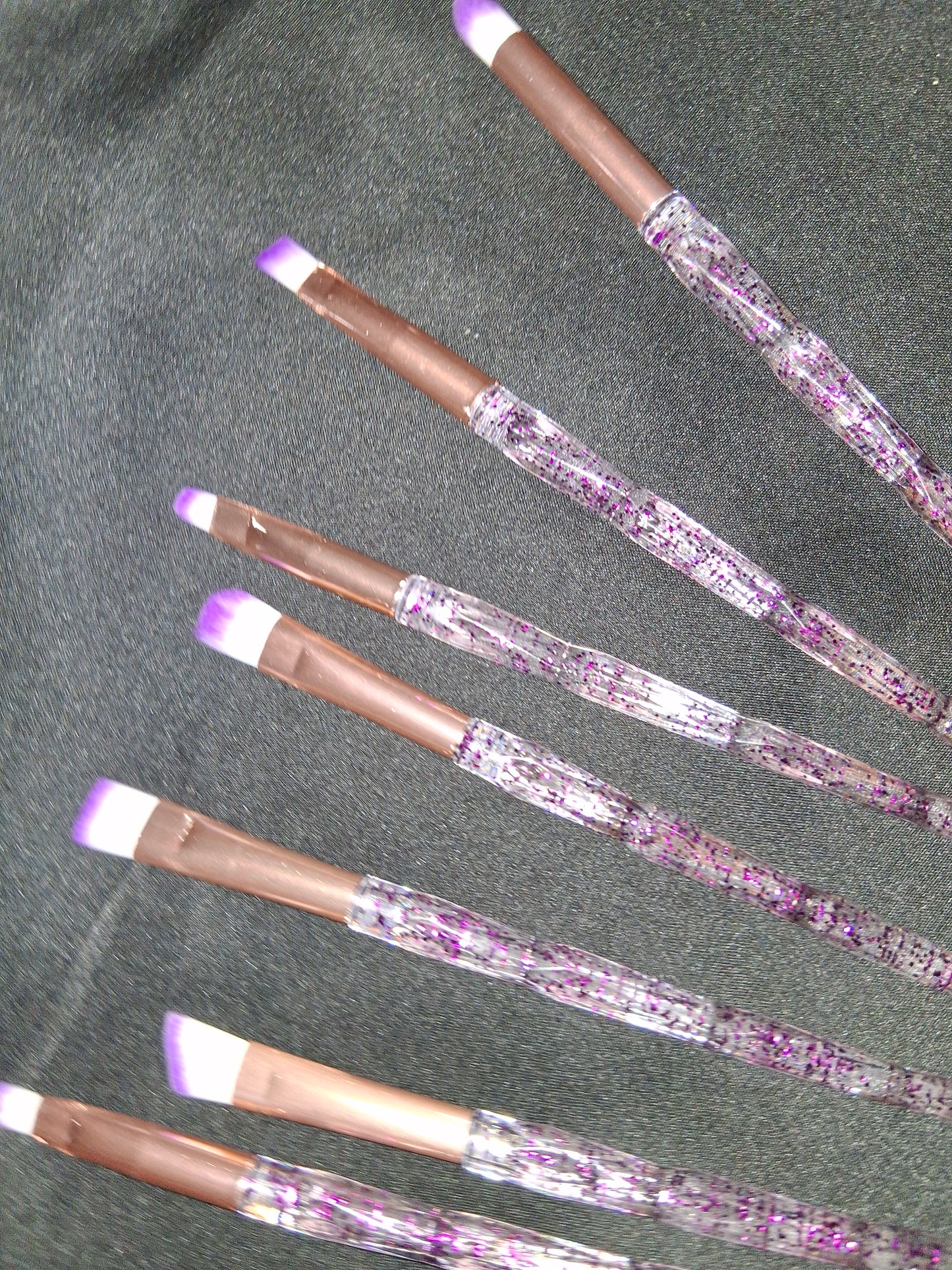 COCOMONEY MAKEUP BRUSH SET 7PC purple with free gift 🎁