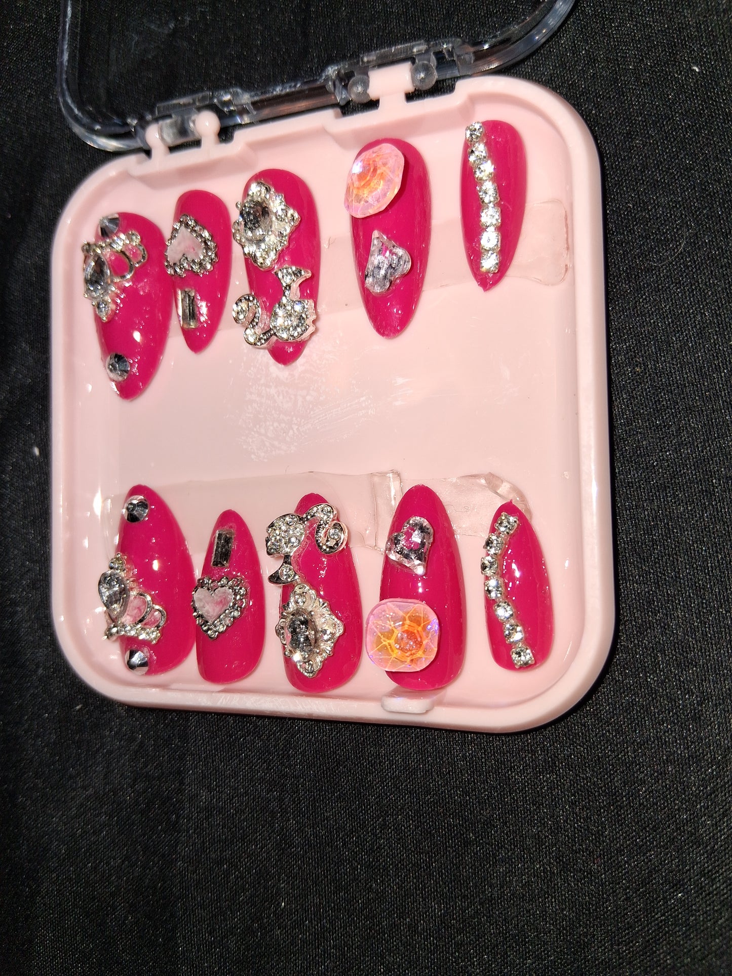 COCOMONEY NAILS CUSTOM 1 OF 1 GLUE ON PRESS ON COMES WITH FREE GIFTS #b84
