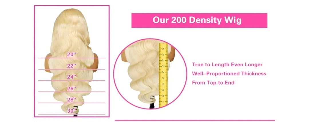13x6 Lace Front Wig Human Hair 200 Density Body Wave Blonde Lace Front Wigs Human Hair 28 Inch Full & Thick 613 HD Lace Frontal Wig Pre Plucked with Baby Hair for Women.