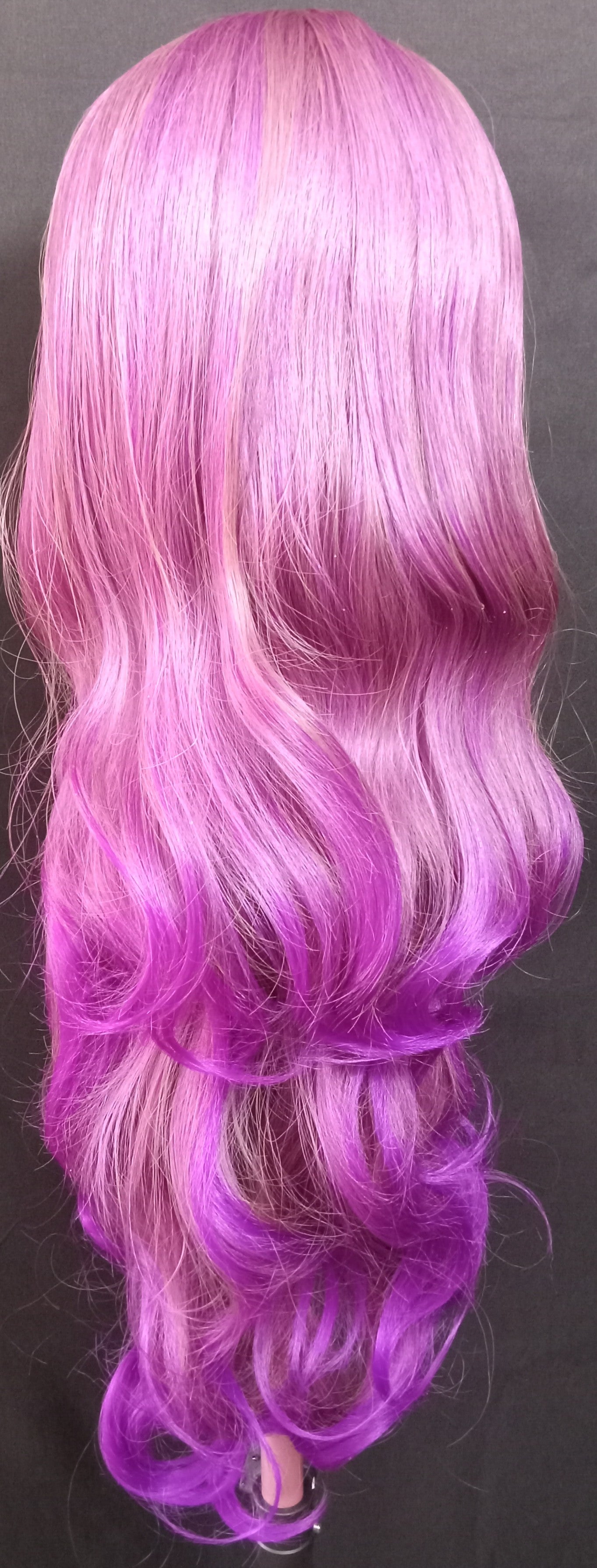 COCOMONEY WIG PURPLE 2 TONE SYNTHETIC FULL BEAUTIFUL