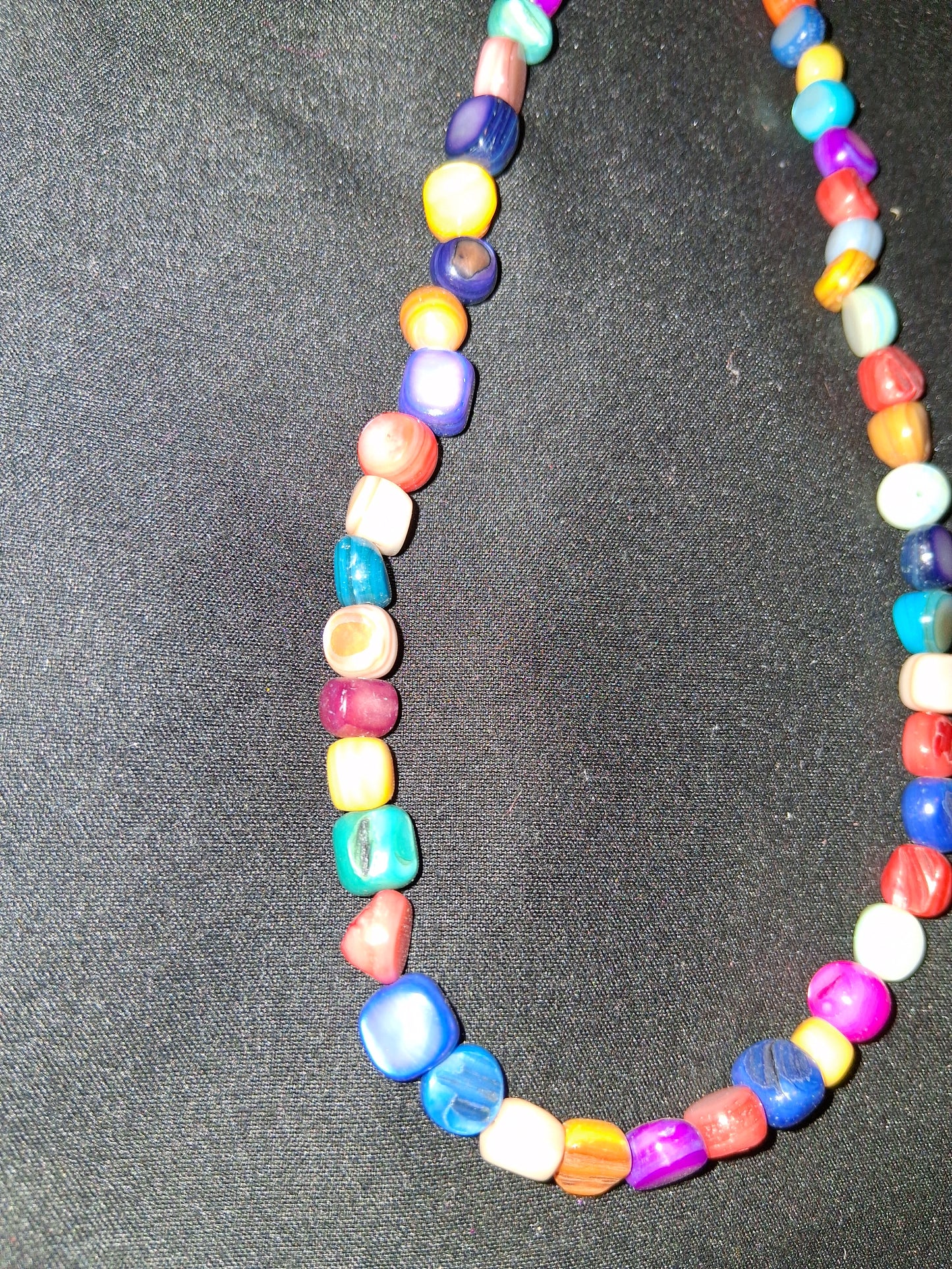 COCOMONEY GEMSTONE NECKLACE 14in