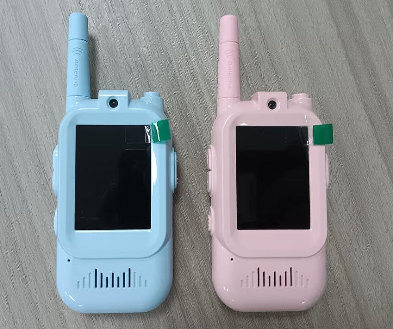 2pk.Kids Walkie Talkies with Video – Screen Display Toy Radios with Voice Effects, One-on-One Pairing, Long Range – Birthday Toys Gifts for Boys & Girls Ages 3 and up