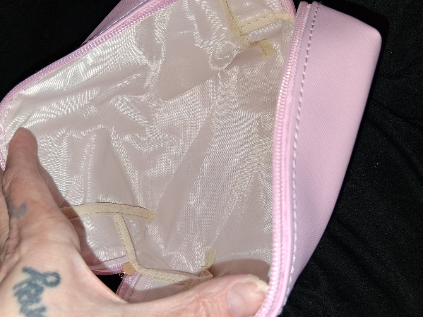COCOMONEY MAKEUP LASHES COSMETIC BAG PINK
