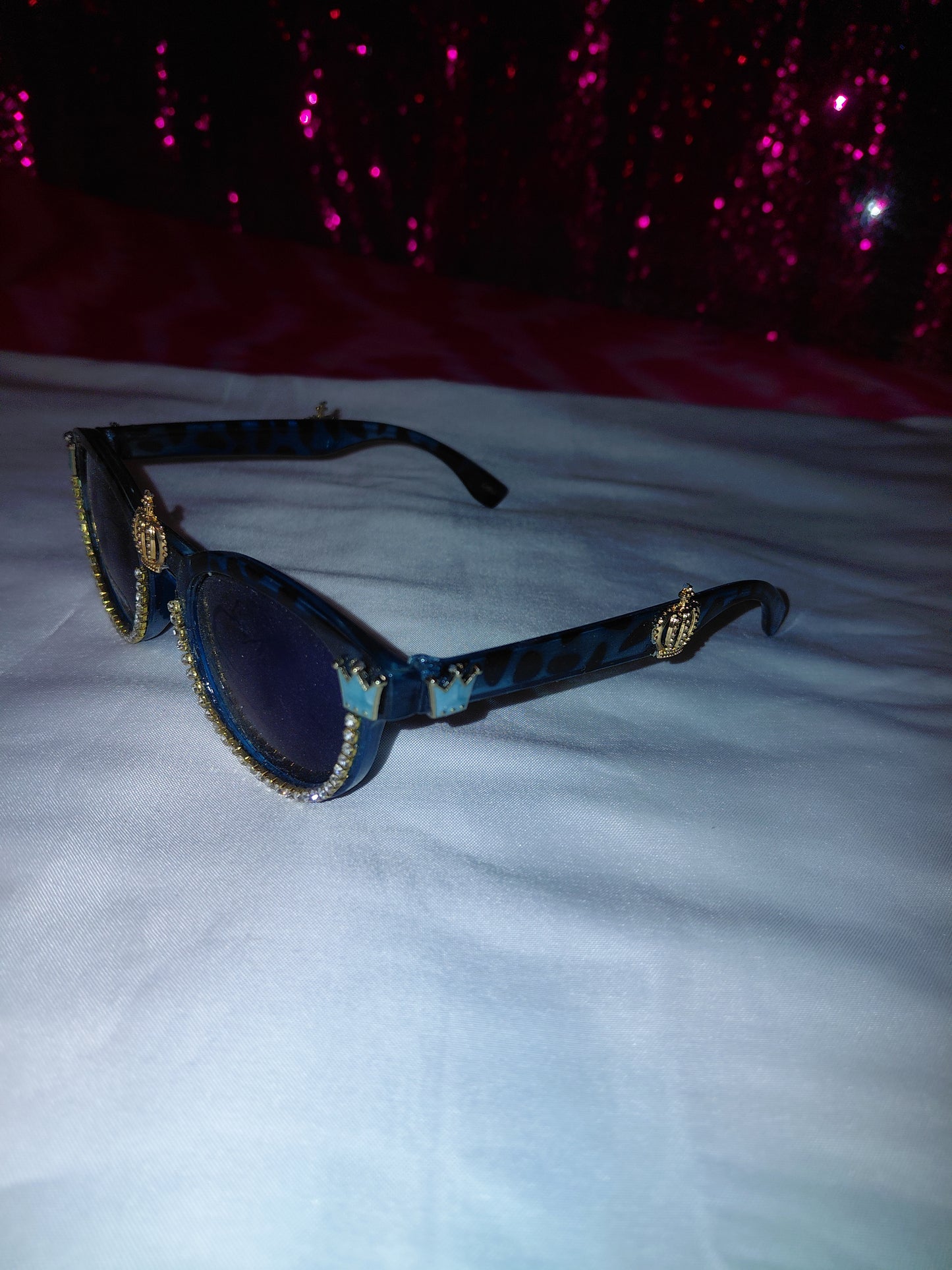 Cocomoney Glasses custom 1 of 1 pair sunglasses gemstones plastic materials uv