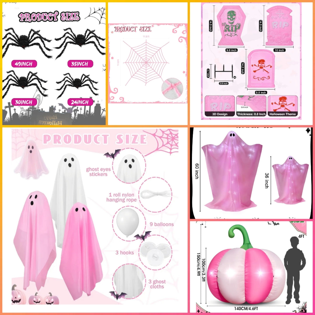 Halloween decor choose number by the item you want as shown in picture