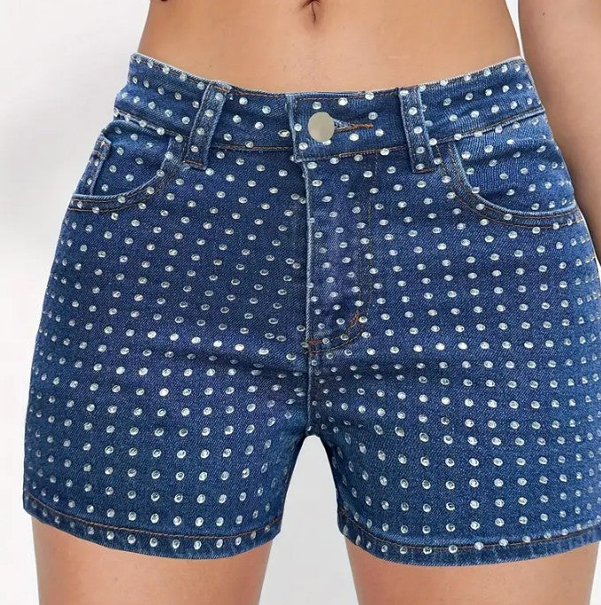 BLING JEAN SHORTS