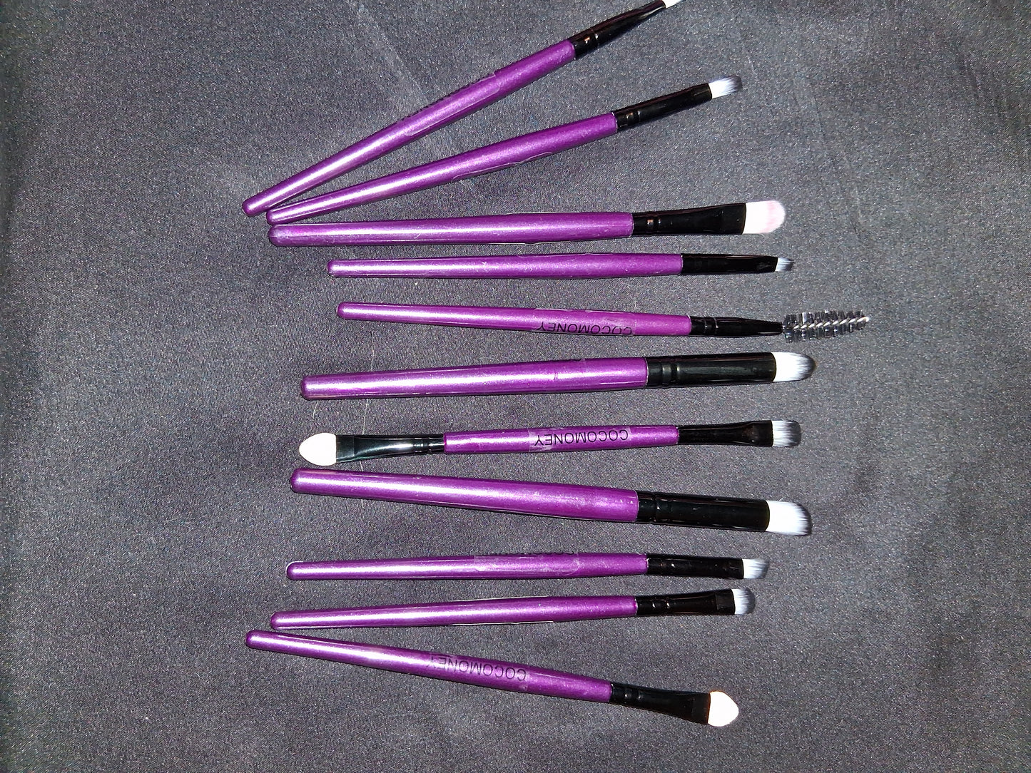 COCOMONEY MAKEUP BRUSH SET 11PC purple with free gift 🎁