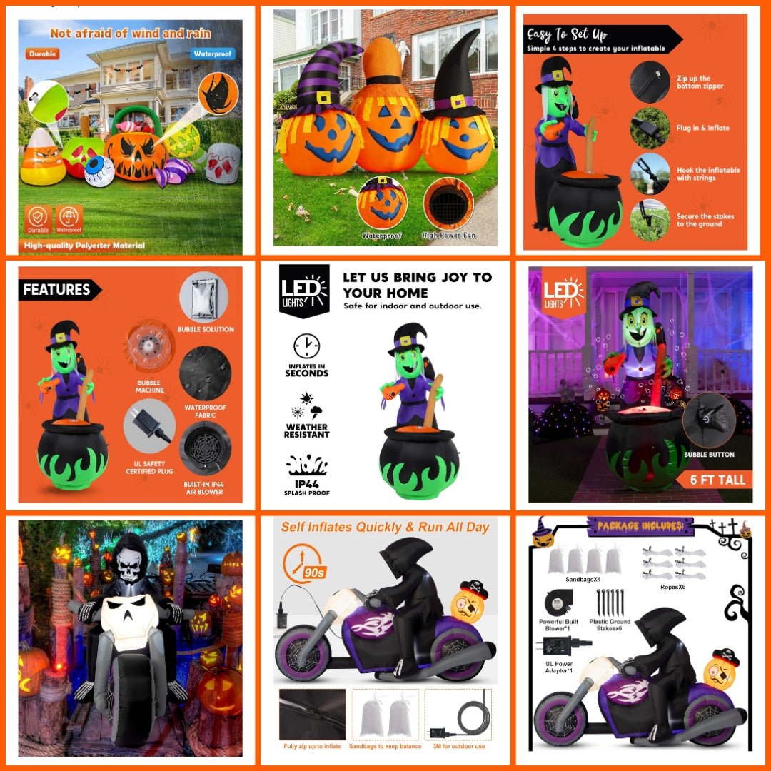 Halloween Inflatables 6 options