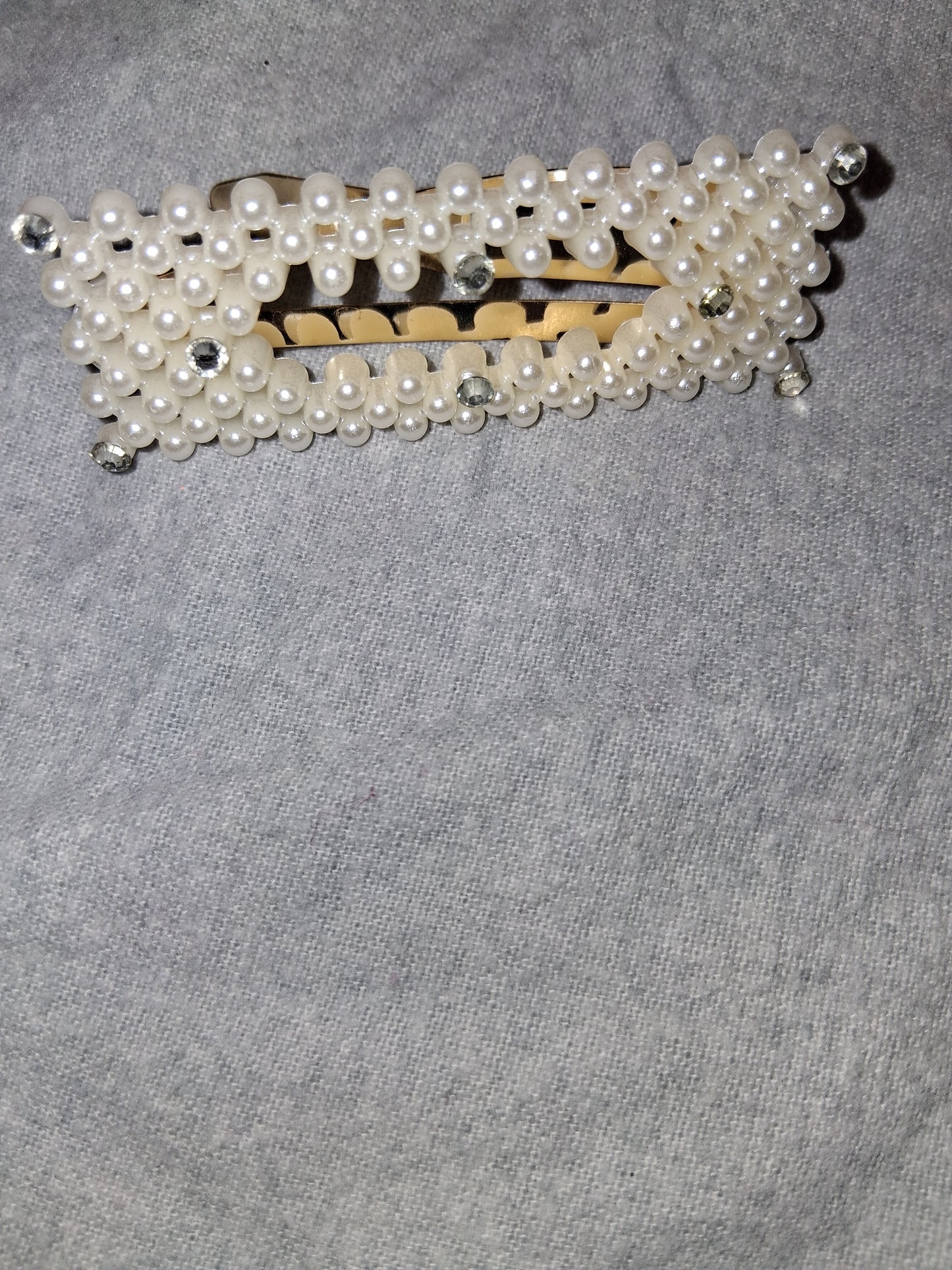 COCOMONEY HAIR CLIP 3INCH  with gemstones