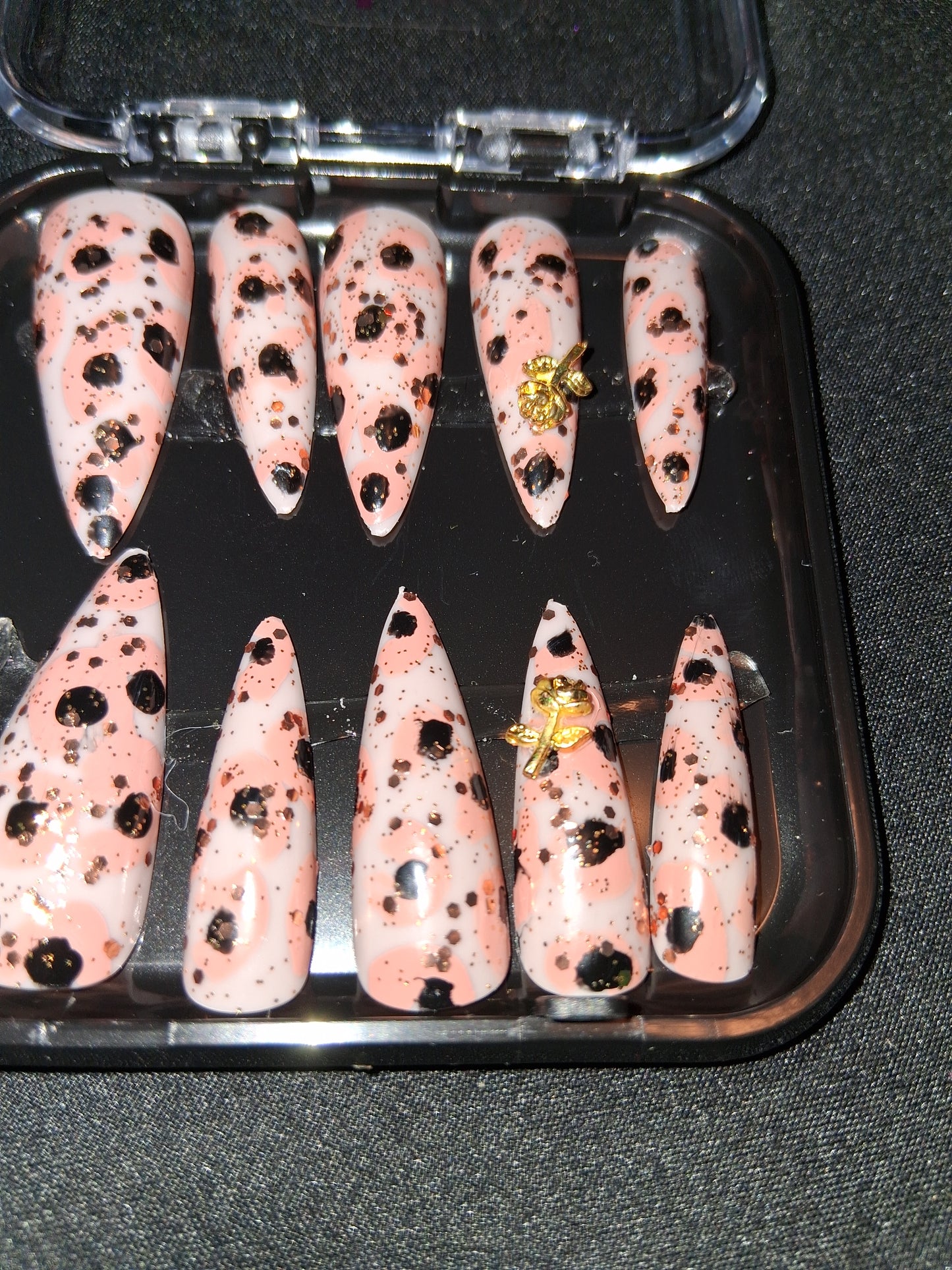 COCOMONEY NAILS CUSTOM ONE OF A KIND PIECES WITH NAIL BAG AND FREE GIFTS
