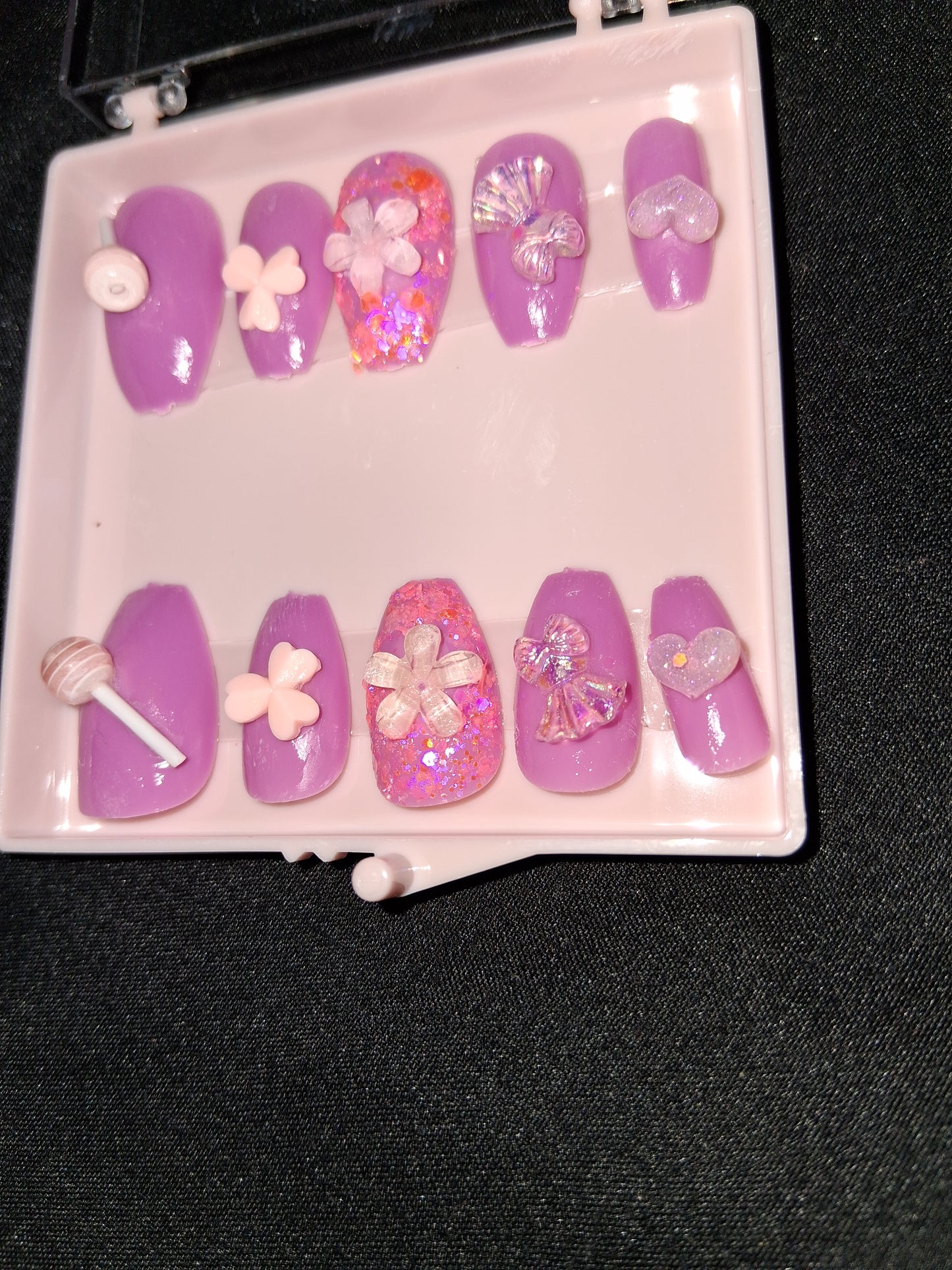 COCOMONEY NAILS CUSTOM ONE OF A KIND PIECES WITH NAIL BAG AND FREE GIFTS