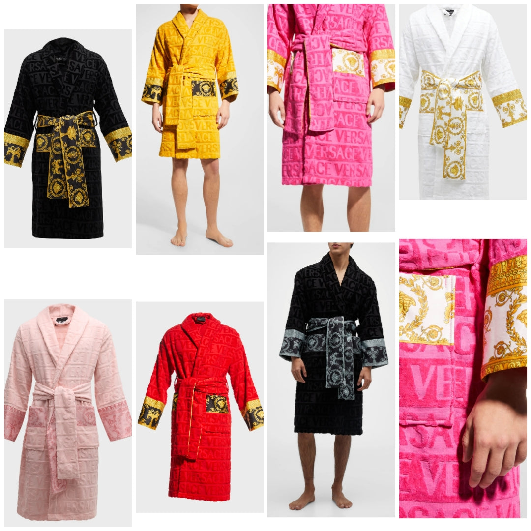 Versace Unisex Barocco Sleeve Robe