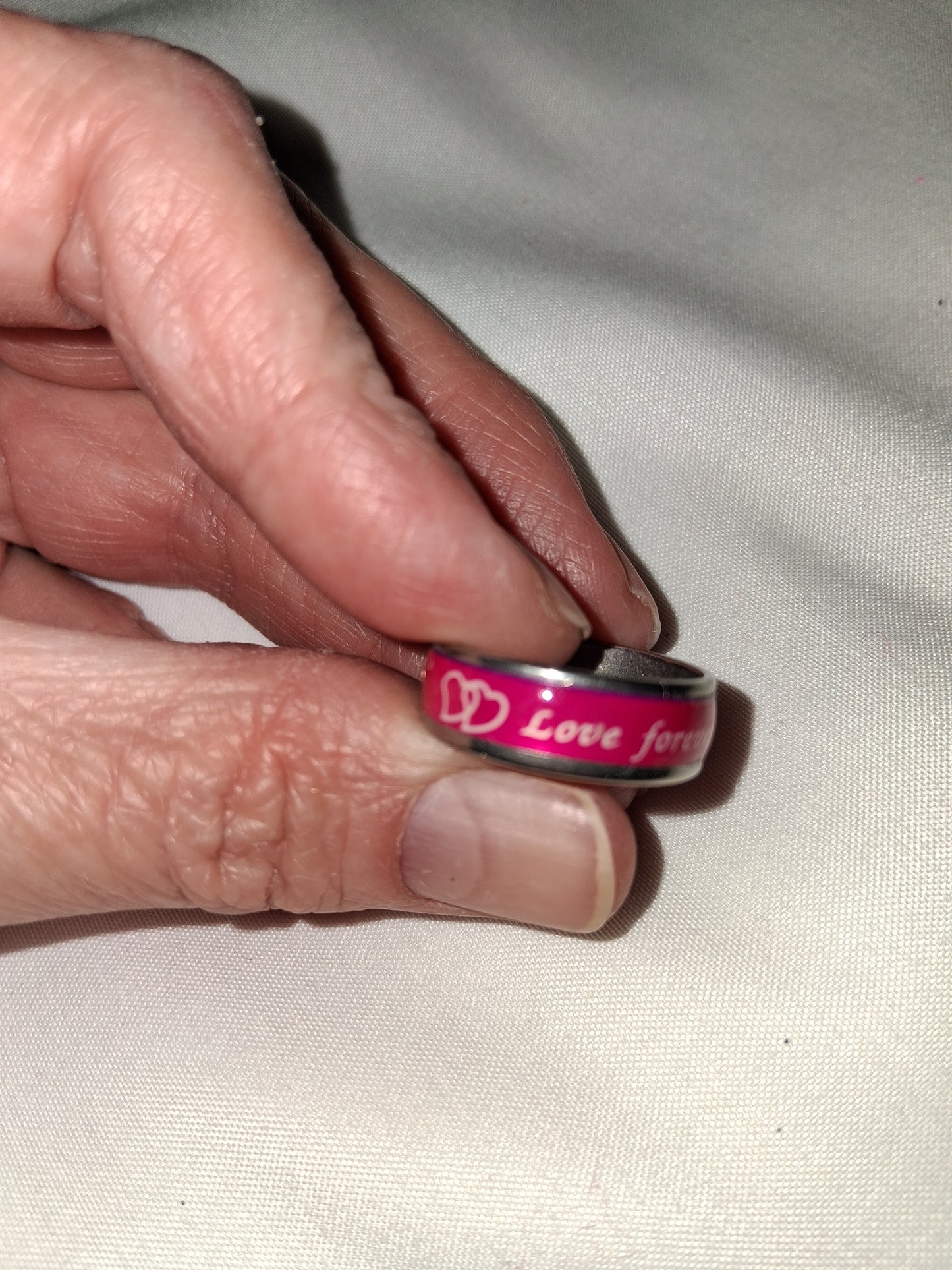 Stainless steel ring size 7