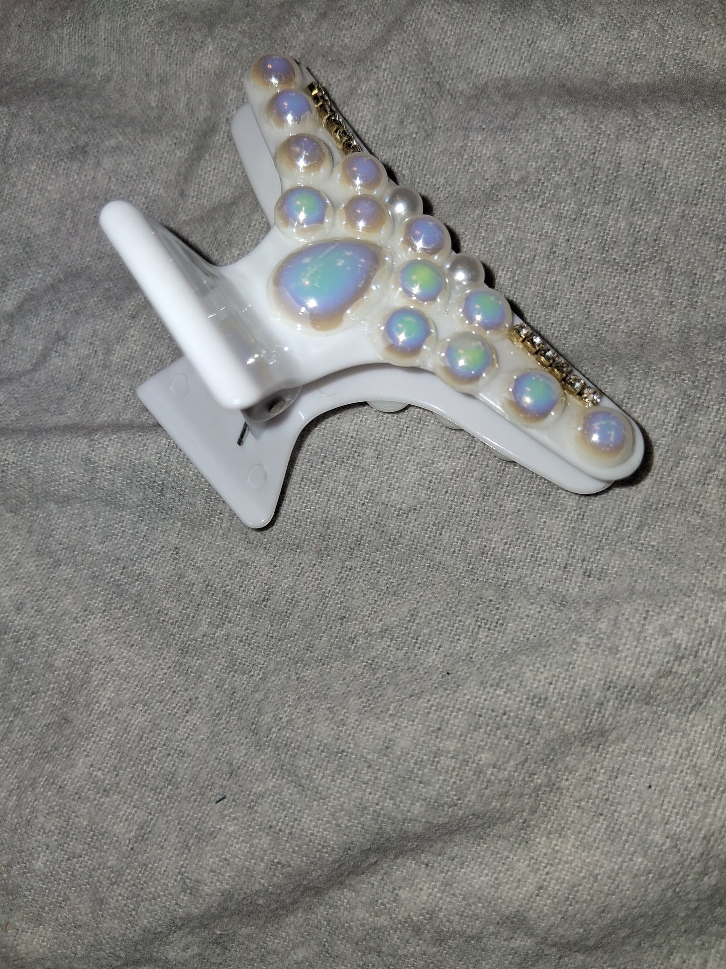 COCOMONEY HAIR CLIP 3INCH CUSTOM 1 OF A KIND PIECE with gemstones