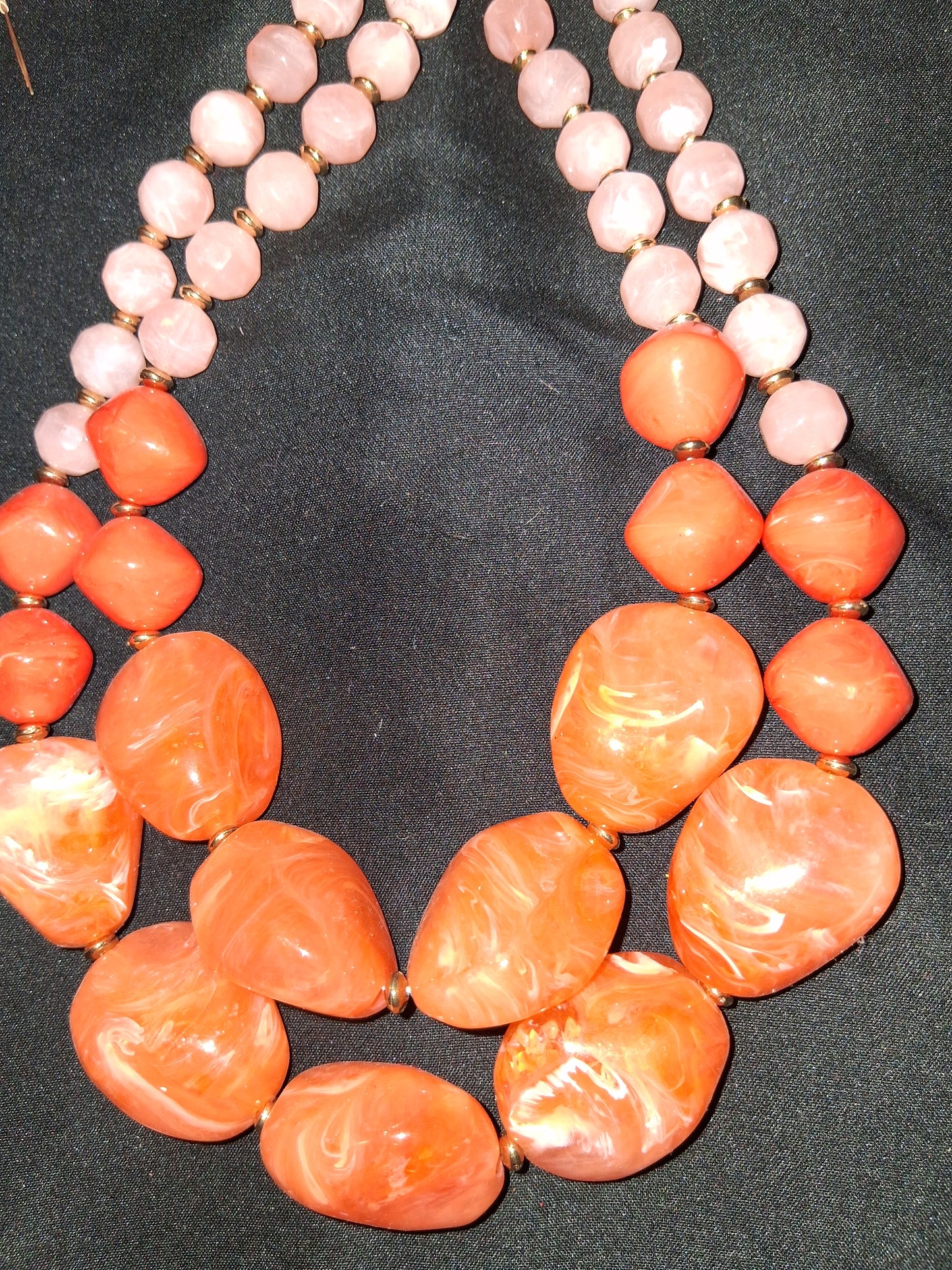 COCOMONEY NECKLACE GEMSTONES 18IN