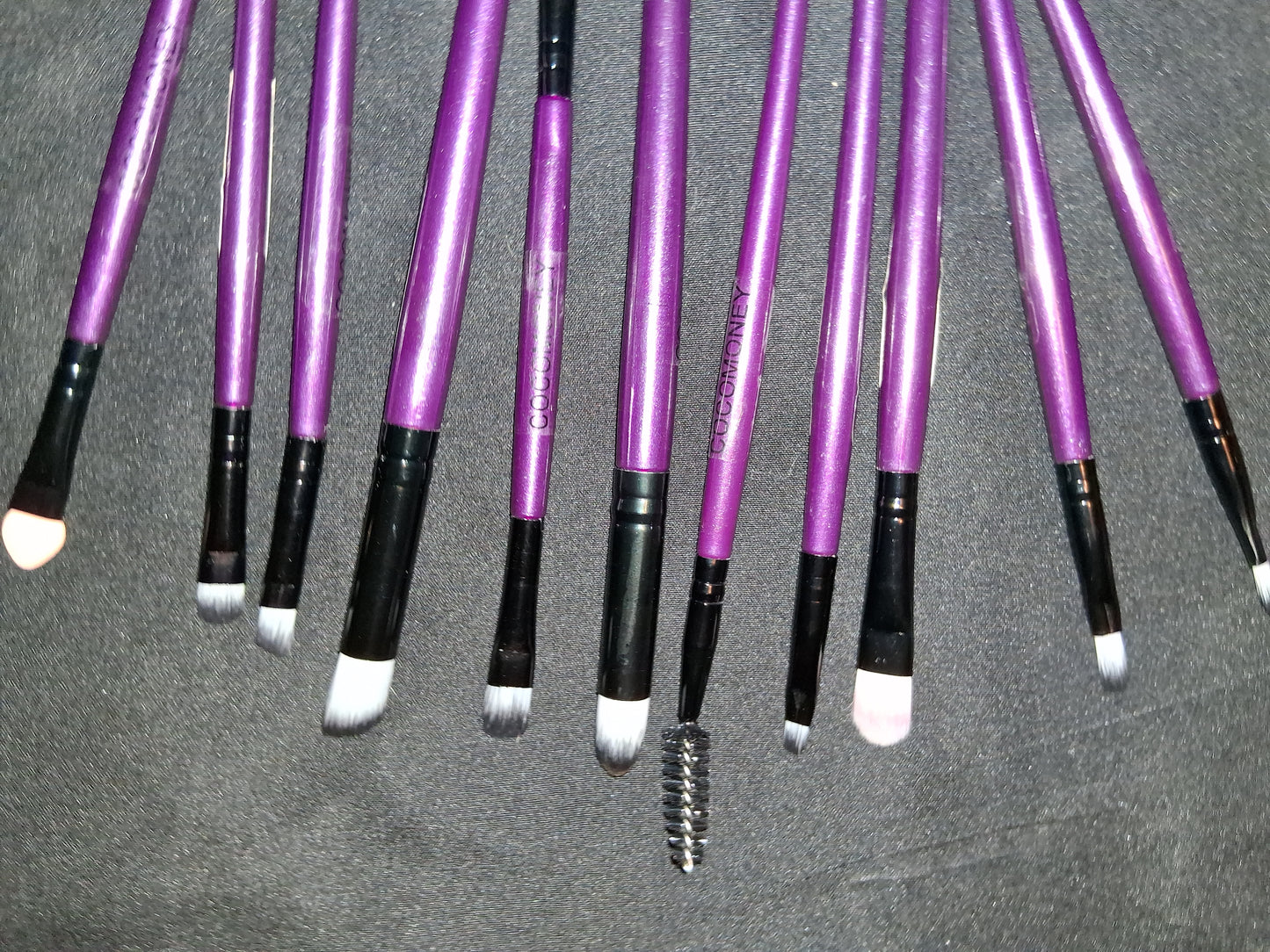 COCOMONEY MAKEUP BRUSH SET 11PC purple with free gift 🎁
