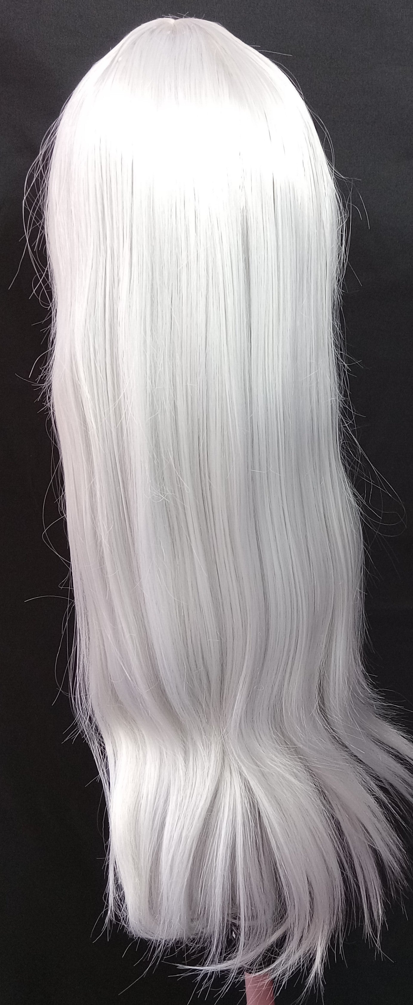 COCOMONEY WIG WHITE SILVER STRAIGHT SYNTHETIC BEAUTIFUL