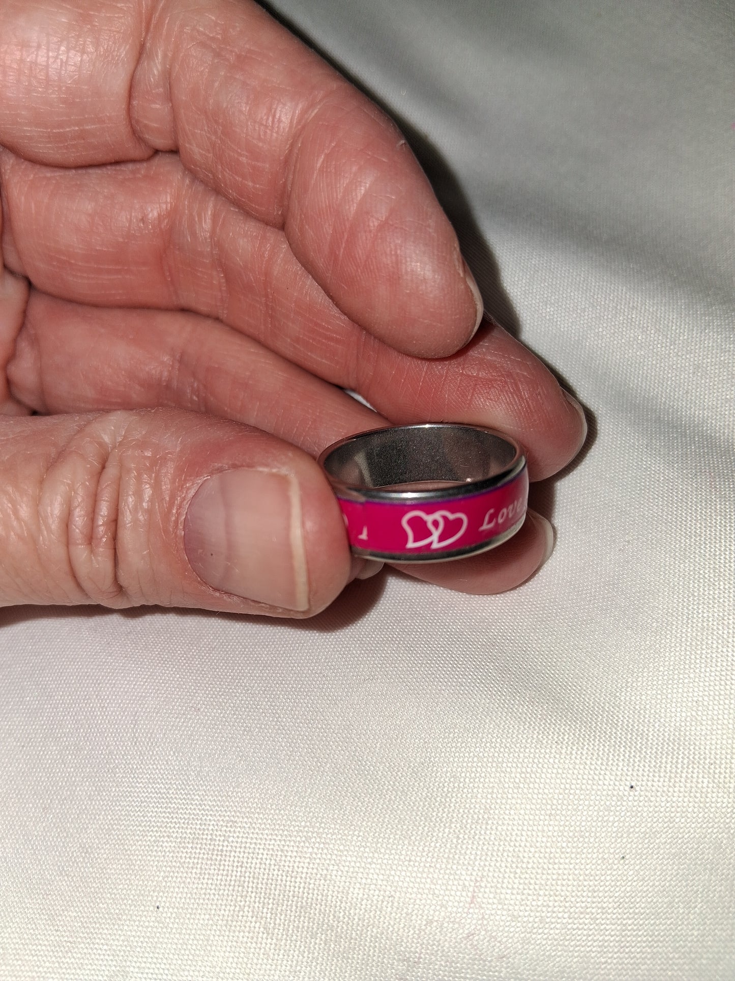 Stainless steel ring size 7