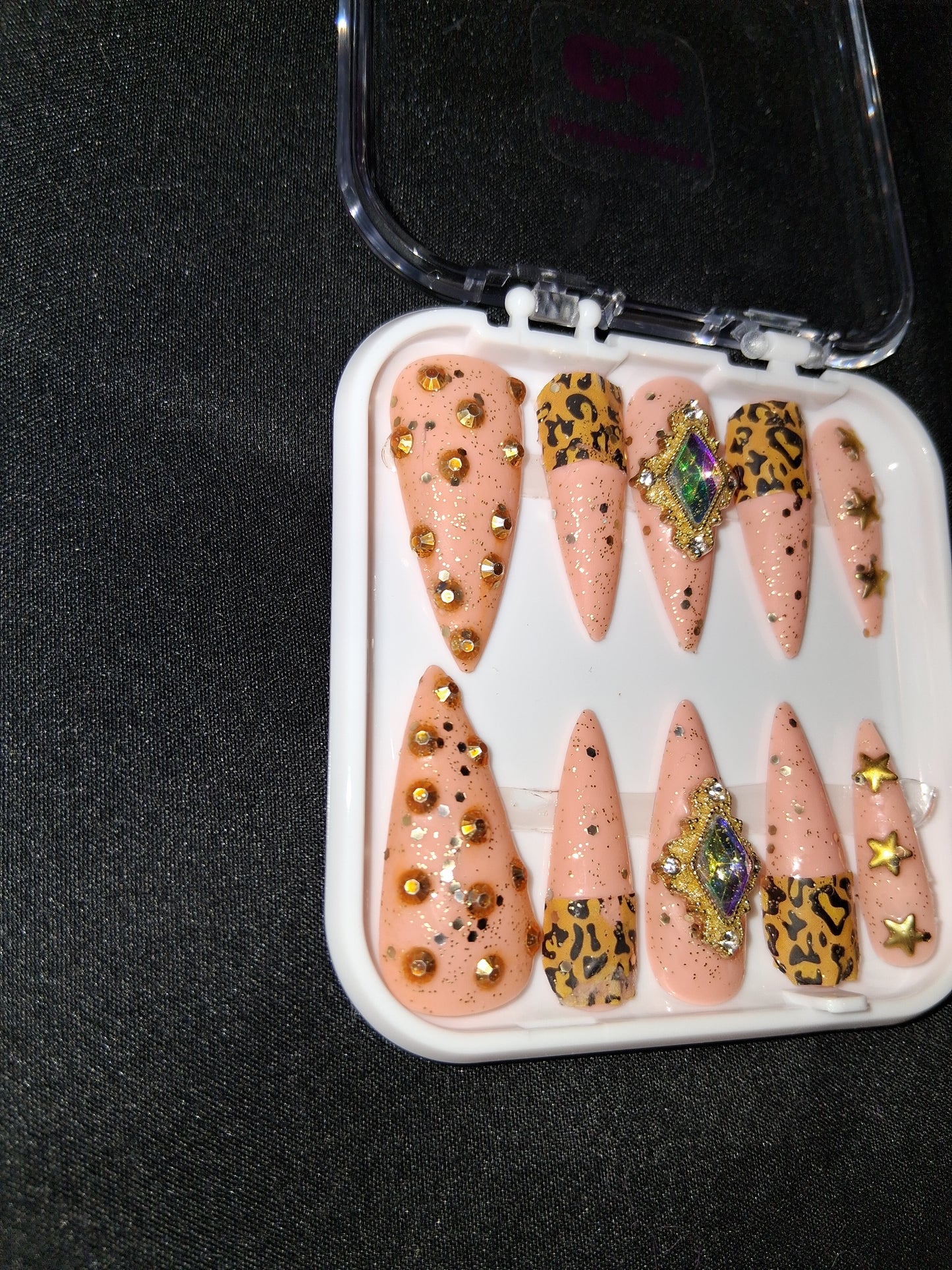 COCOMONEY NAILS CUSTOM ONE OF A KIND PIECES WITH NAIL BAG AND FREE GIFTS ACRYLIC