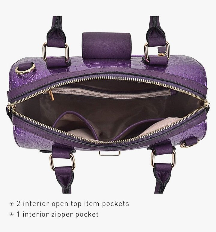 Handbags Purses Fashion Satchel Bags Top Handle Shoulder Bags Vegan Leather Work Bag
