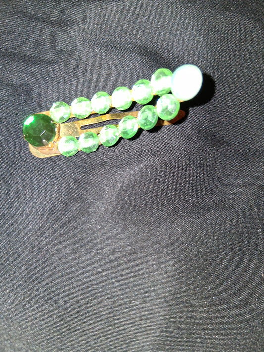 COCOMONEY HAIR CLIP 3INCH CUSTOM 1 OF A KIND PIECE with gemstones