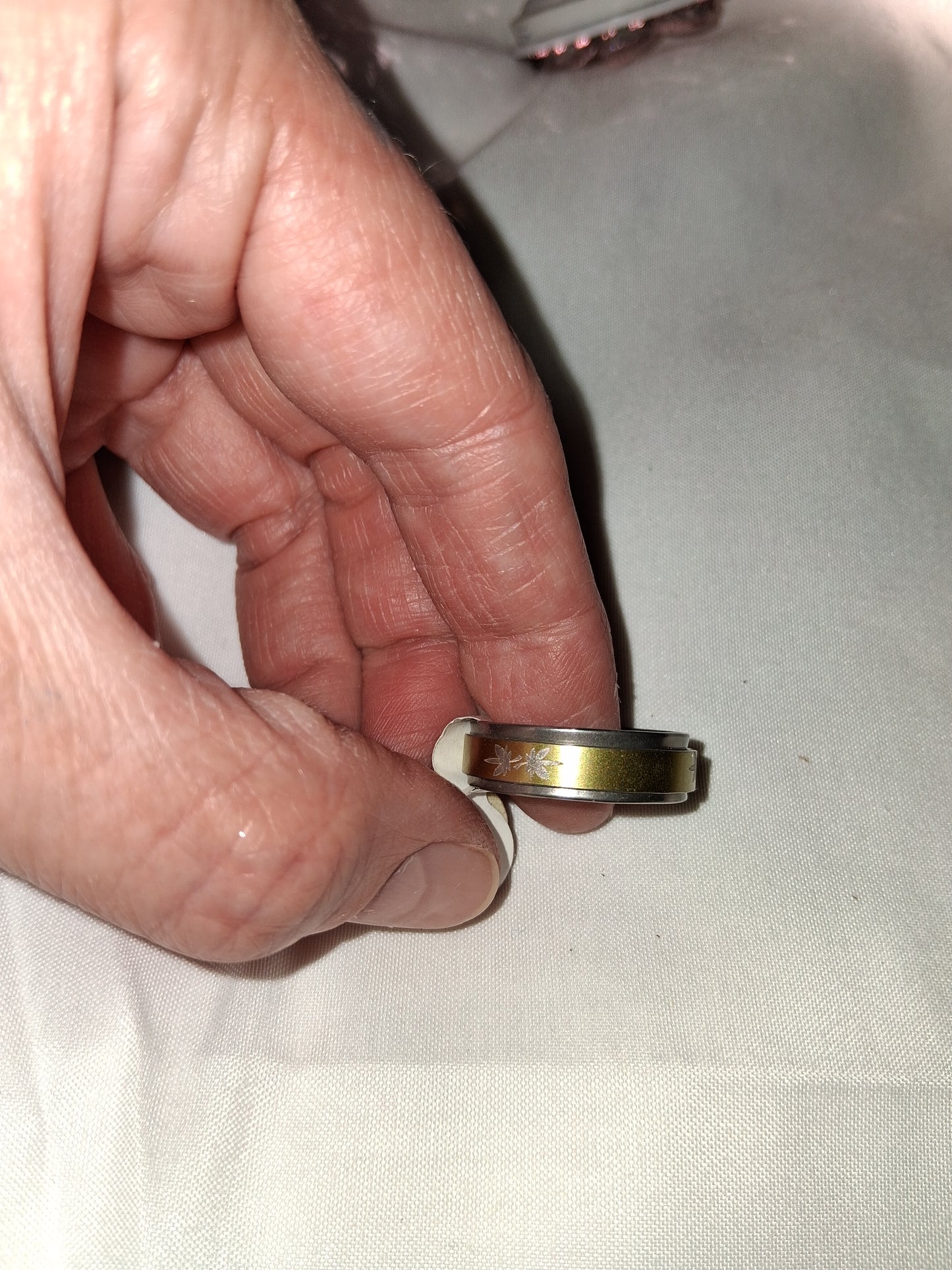 Mens stainless steel ring size 10