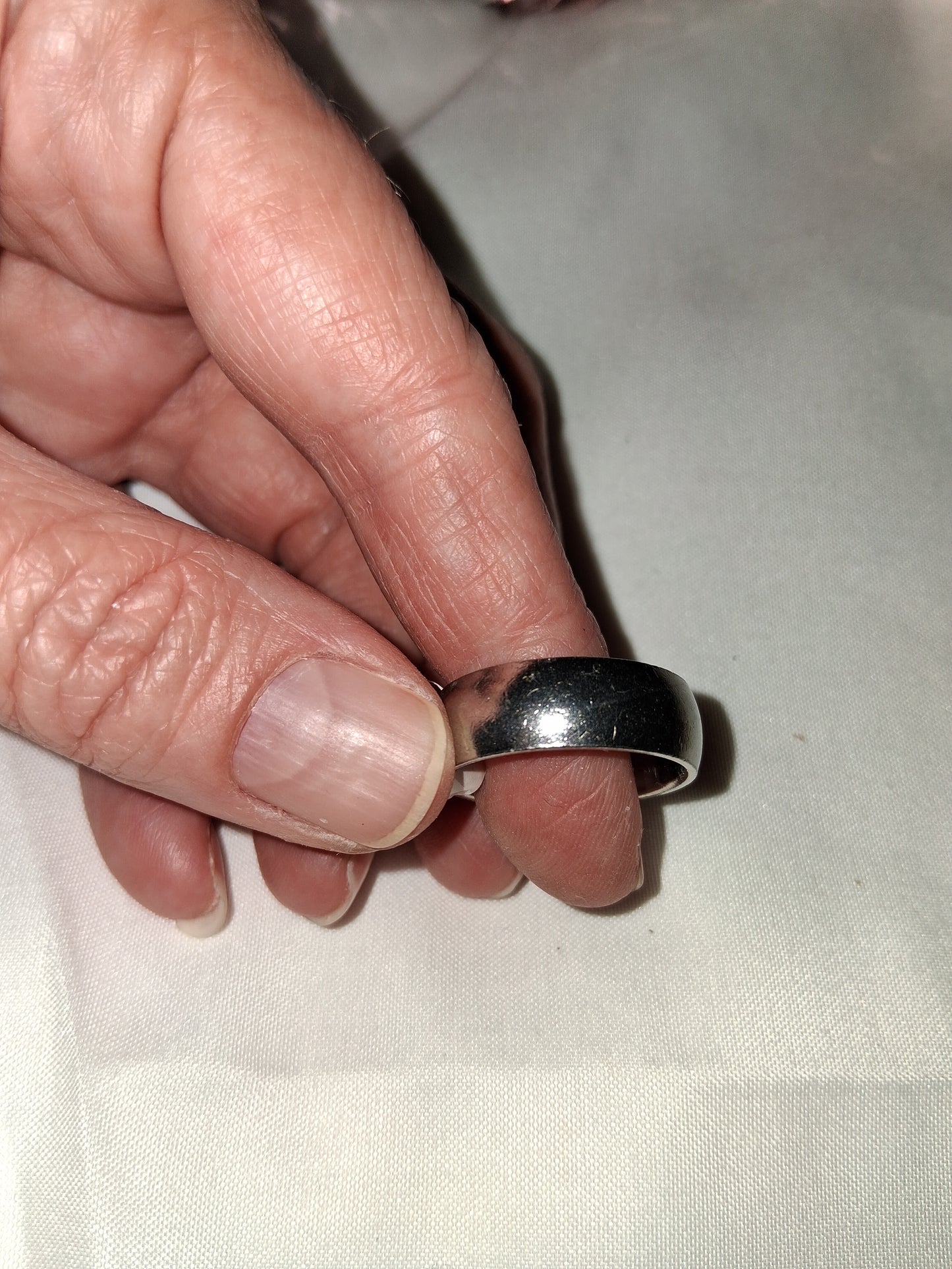 Mens stainless steel ring size 9