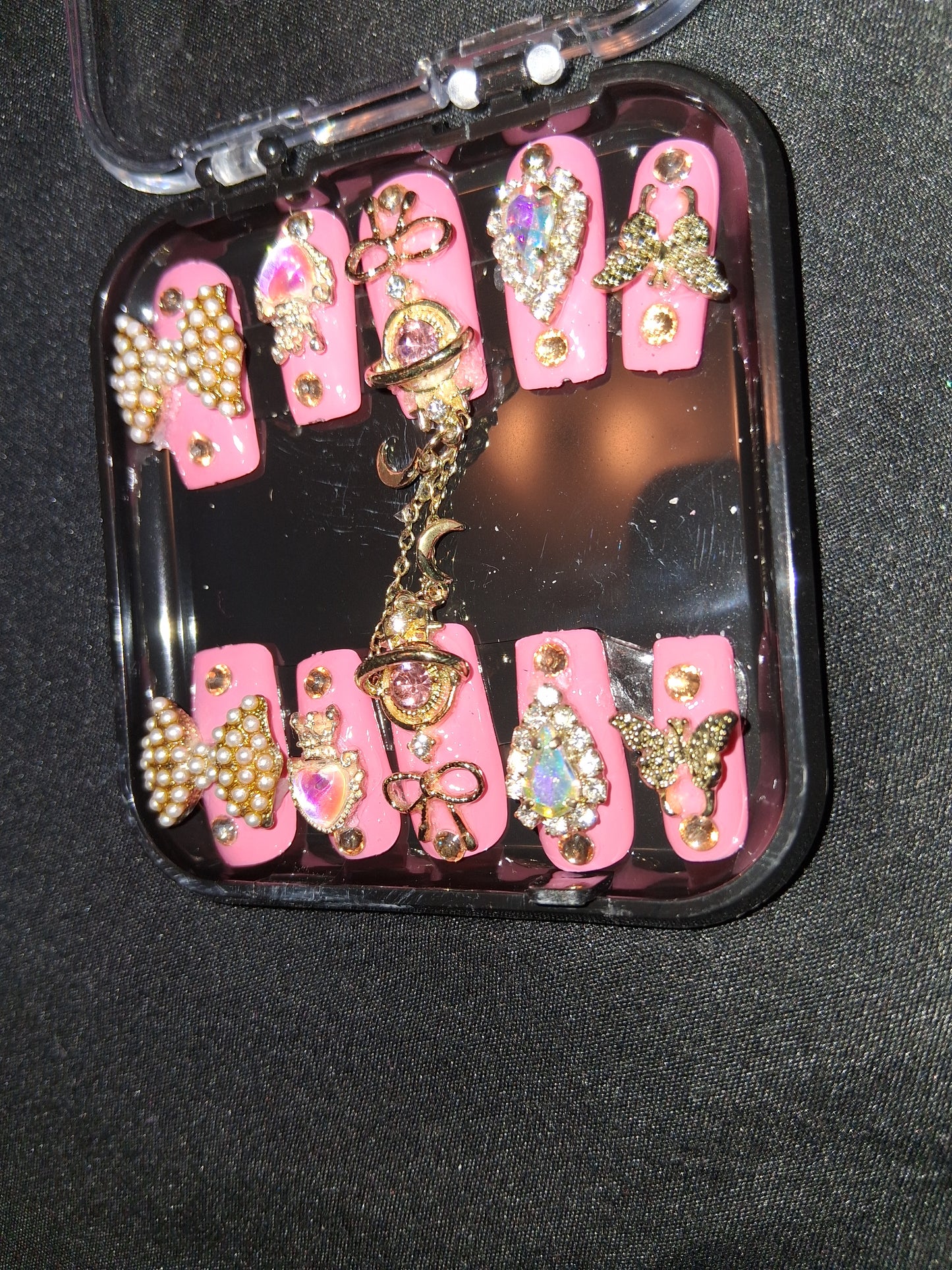COCOMONEY NAILS CUSTOM 1 OF A KIND PIECES ACRYLIC COMES WITH FREE GIFTS