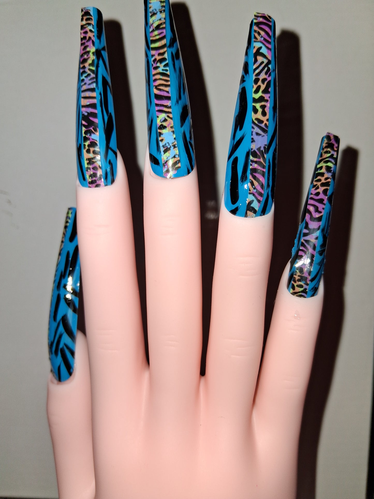 COCOMONEY NAILS CUSTOM 1 OF 1 GLUE ON PRESS ON COMES WITH FREE GIFTS #o54