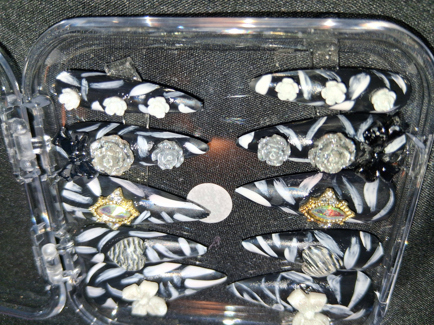 COCOMONEY NAILS CUSTOM ONE OF A KIND PIECES WITH NAIL BAG AND FREE GIFTS ACRYLIC