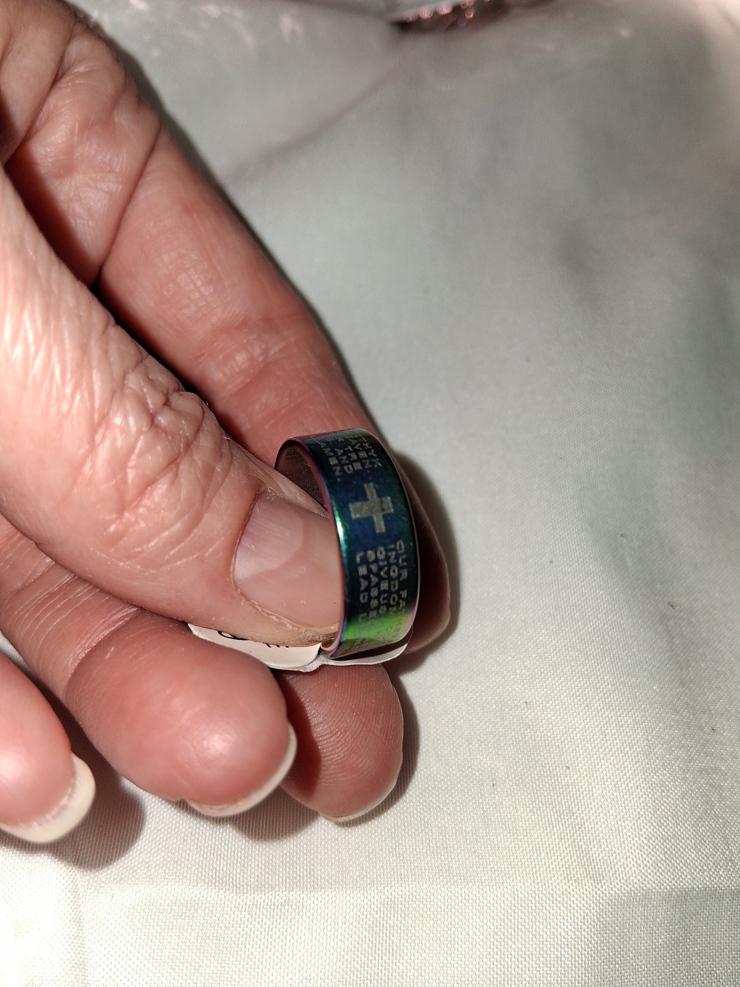 Unisex stainless steel ring size 8 COCOMONEY