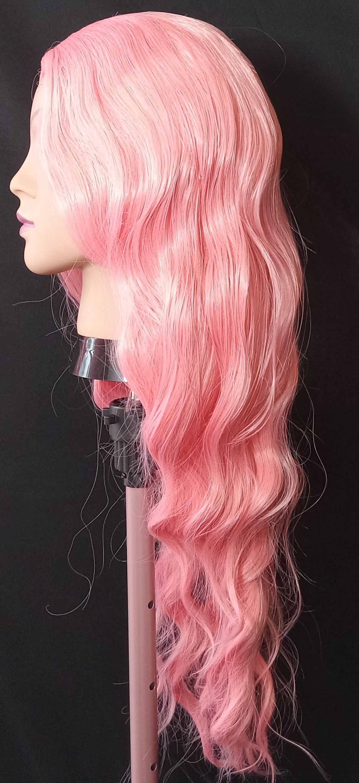 COCOMONEY WIG LONG WAVY LIGHT PINK