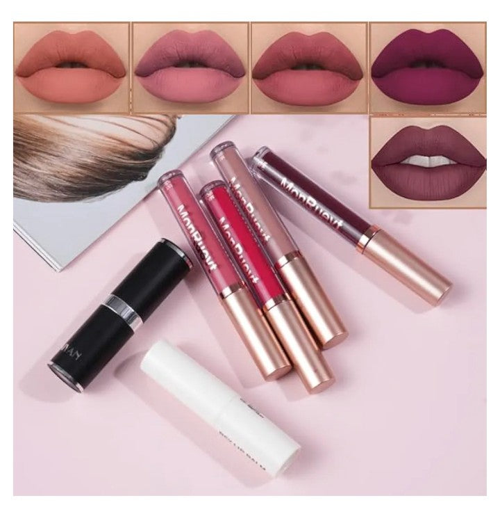 All in One Makeup Kit Full Kit Multipurpose Makeup ,eyeshadow、 liquid foundation,Loose powder,Eyebrow pencil,4-color lip gloss set