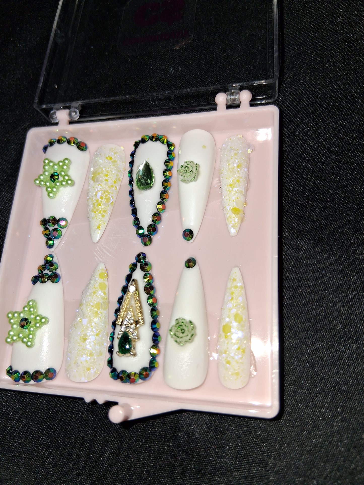 COCOMONEY NAILS CUSTOM ONE OF A KIND PIECES WITH NAIL BAG AND FREE GIFTS