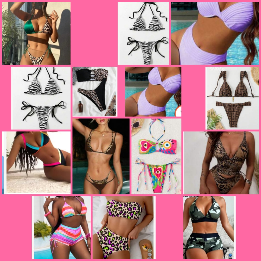 Sexy Swimsuits 1 & 2 piece choose option by number