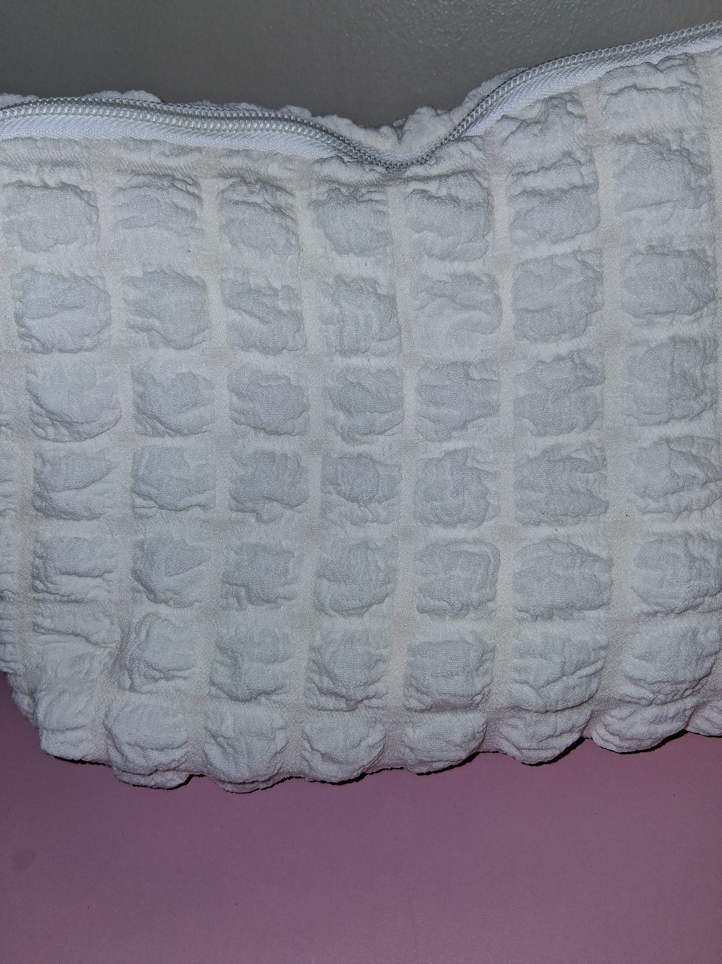 COCOMONEY HANDBAG WHITE 11 HALF IN BY 7HALF IN BY 3IN ONLY 1