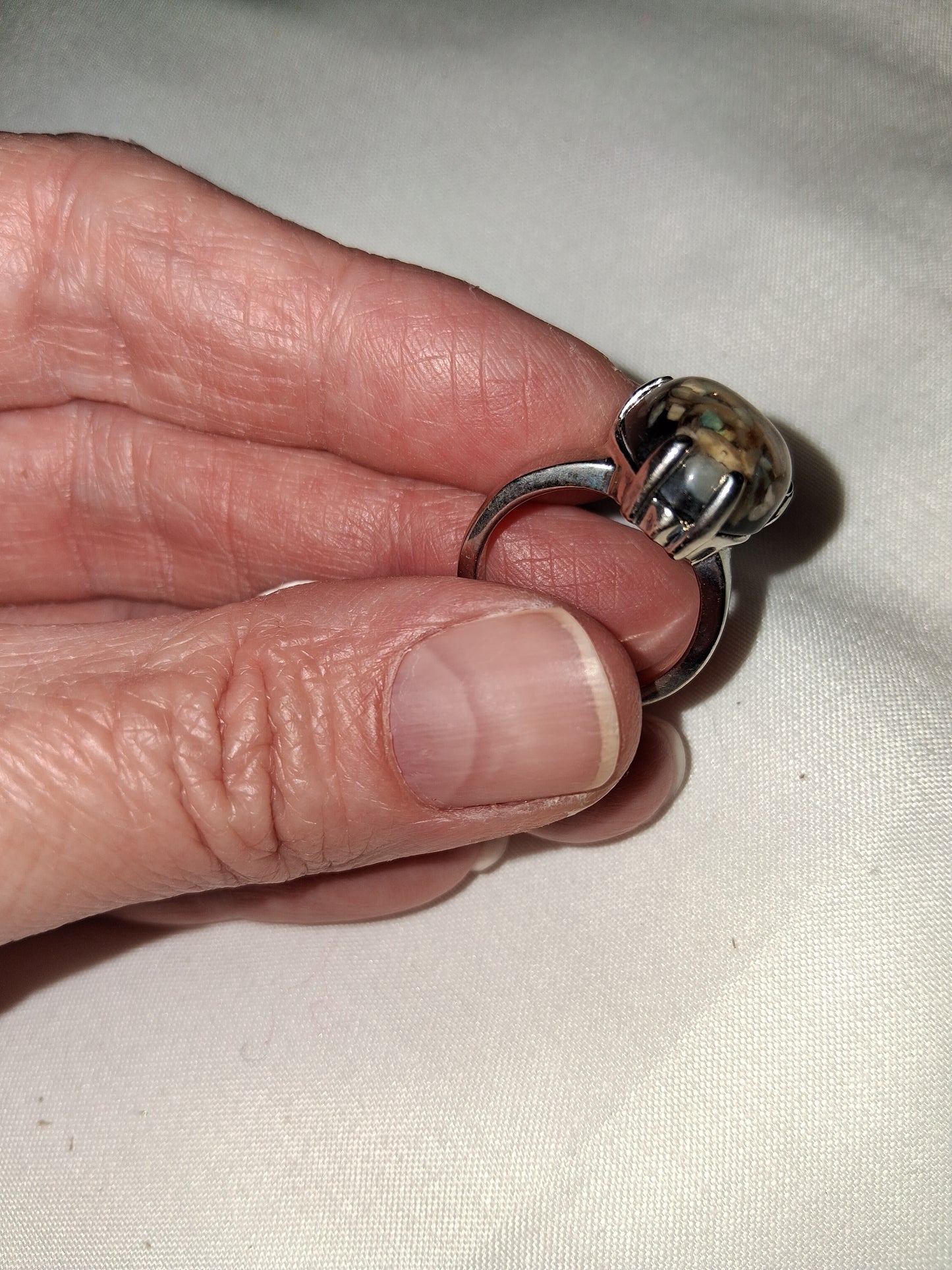 Silver plated ring COCOMONEY