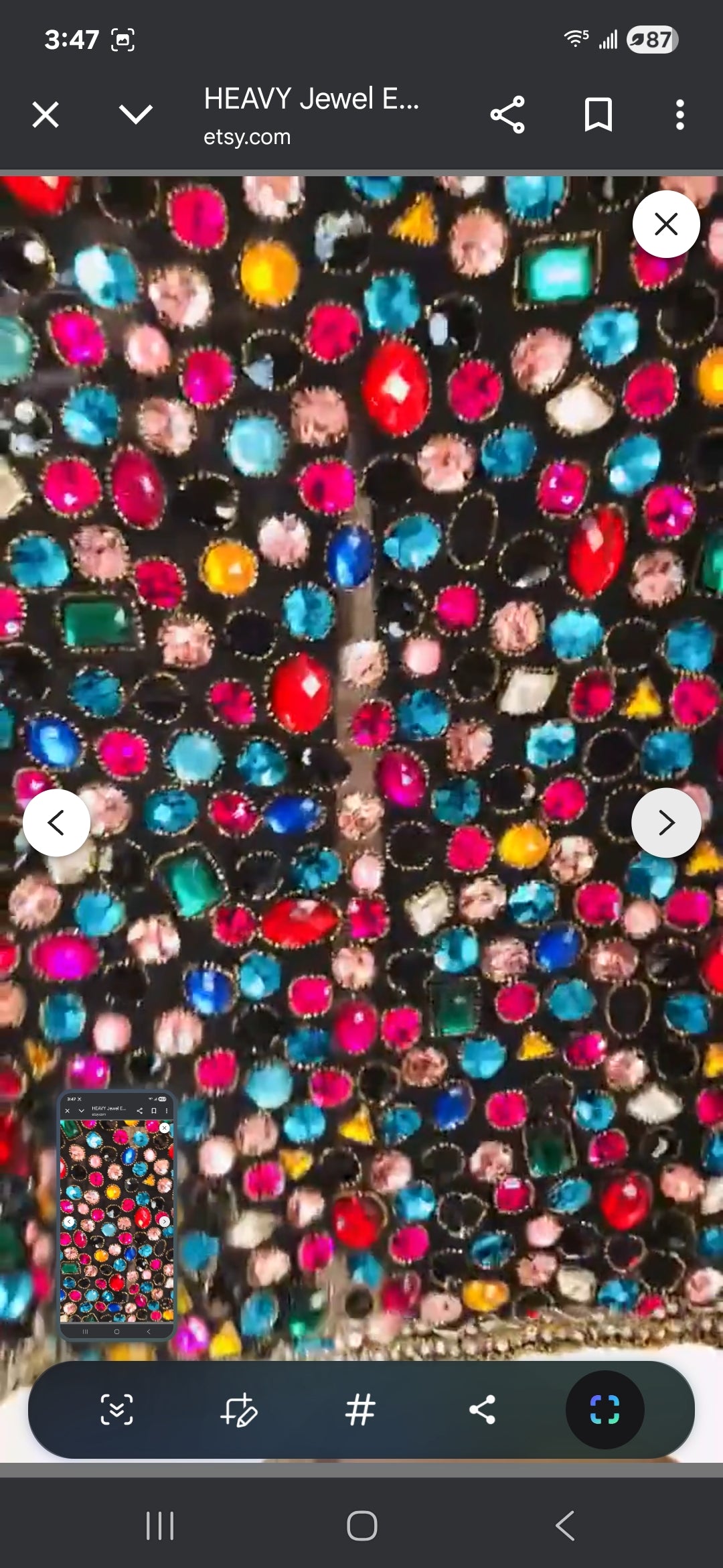 COCOMONEY Jewel Embellished Sequin Trophy Jacket // Rainbow Rhinestone Crystal Gem Beaded Evening JacketBust Medium - Bust - 36" +Shoulders - 16"
Sleeves - 21"
Top to Bottom - 24"
