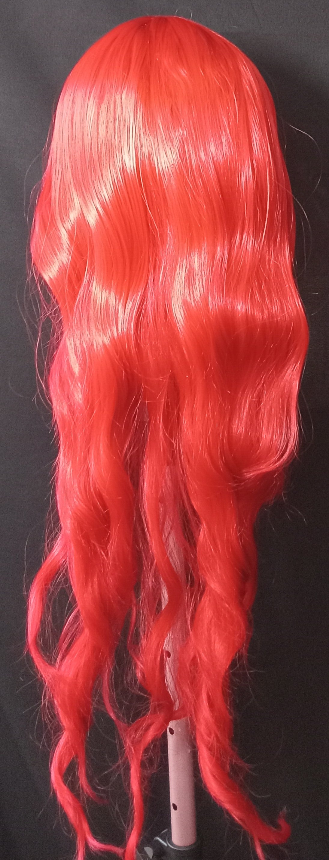 COCOMONEY WIG RED LONG WAVY SYNTHETIC