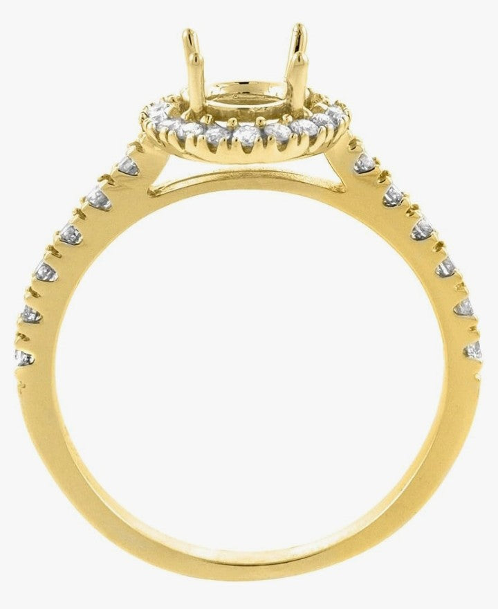 COCOMONEY 14K Yellow Gold 1.74 cttw Floating Diamond Ring, Size 6