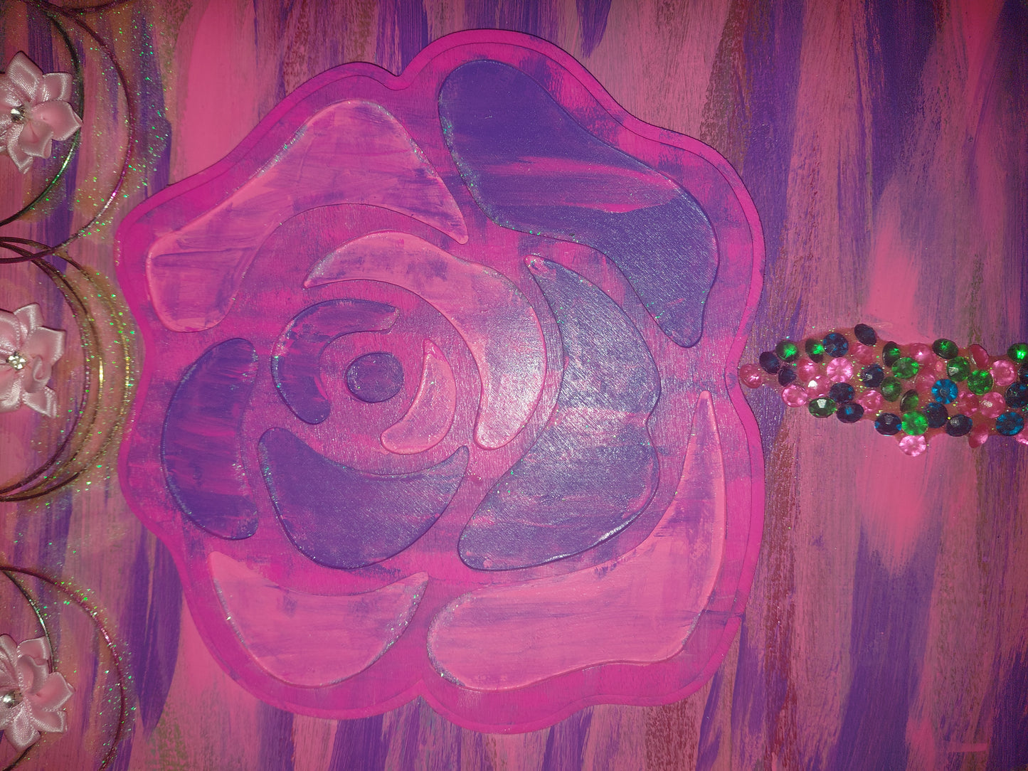 COCOMONEY ART FLOWER POWER 12×12 Custom 1 of 1 painting