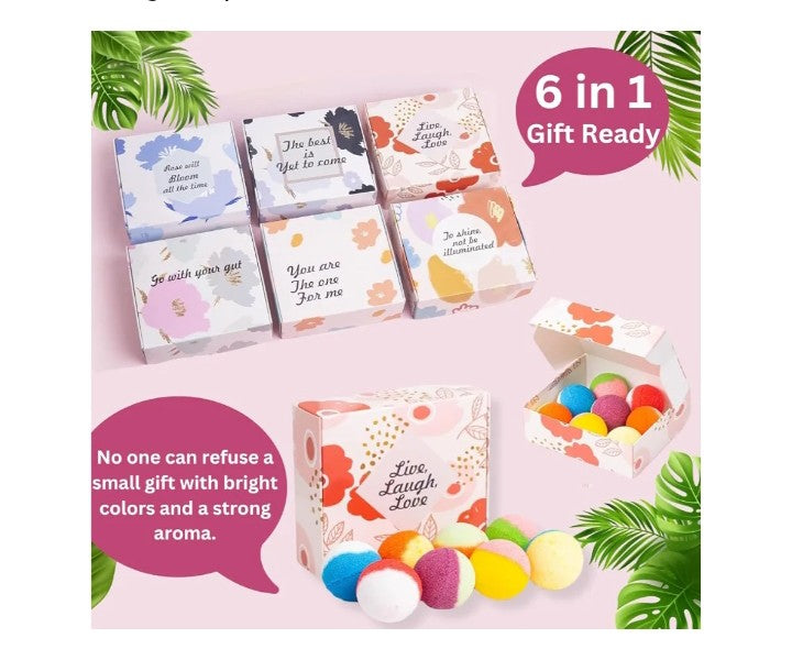 48 Natural & Organic Bath Bombs for Women and Kids, Rich in Essential Oils, Relaxation and Stress Relief, BathBombs Gift Set for Mothers Day, Christmas, Valentines Day & Birthday