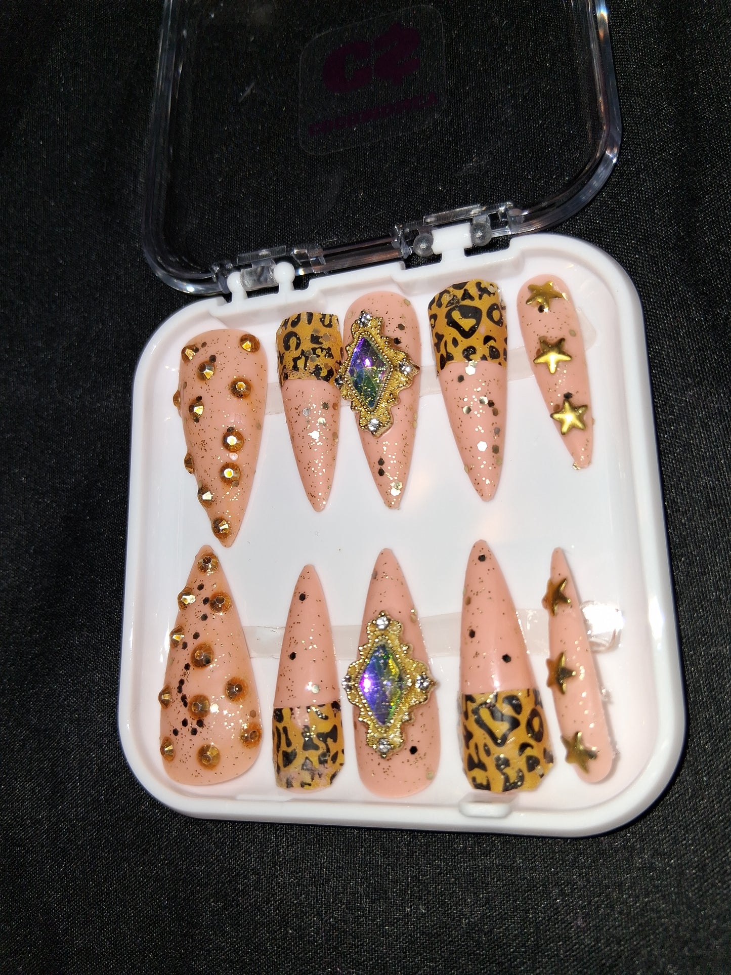 COCOMONEY NAILS CUSTOM ONE OF A KIND PIECES WITH NAIL BAG AND FREE GIFTS ACRYLIC