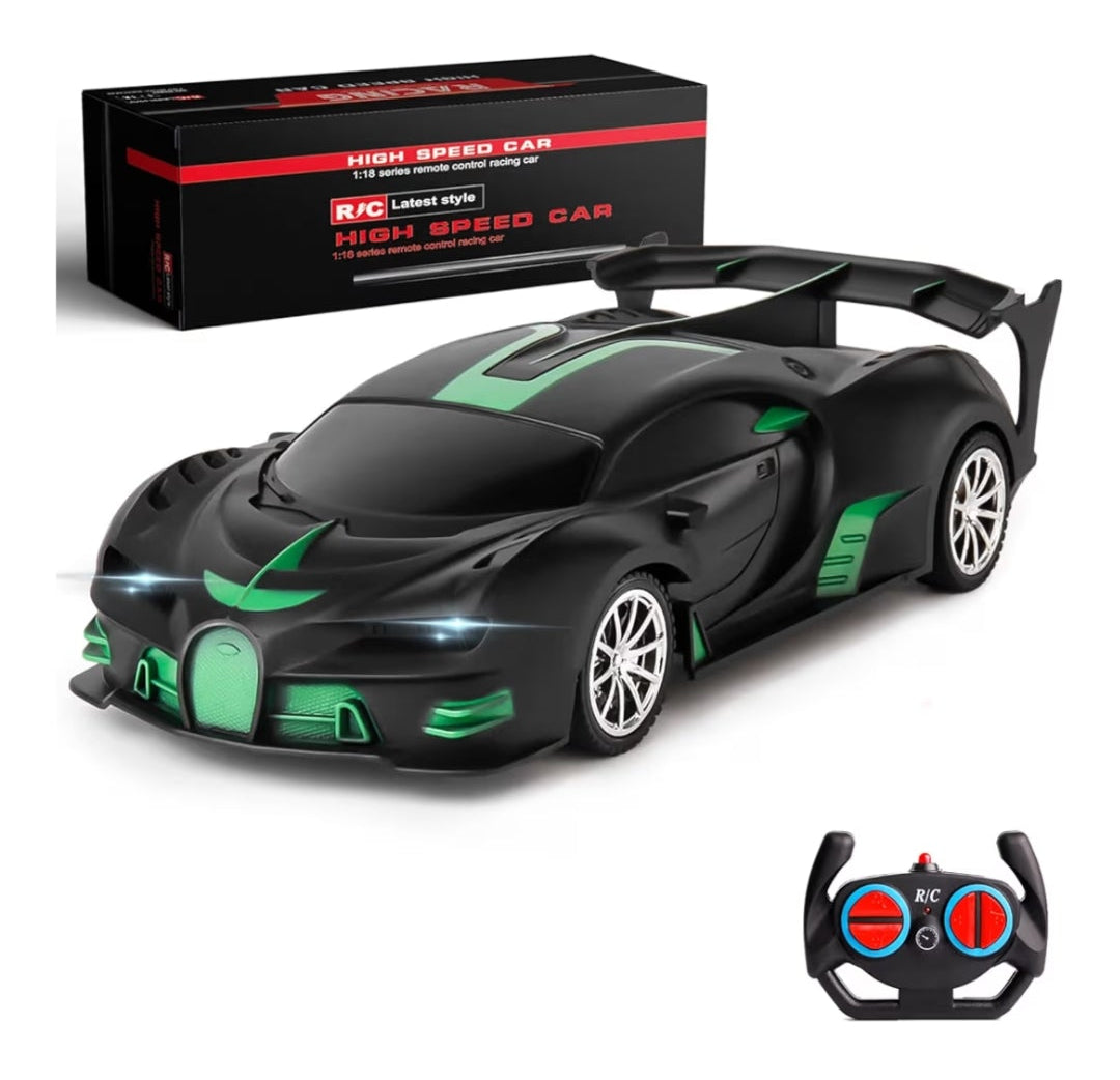 Remote Control Car 1/18 High Speed RC Cars Toys for Boys Girls Vehicle Racing Hobby with Headlight Xmas Birthday Gifts for Kids