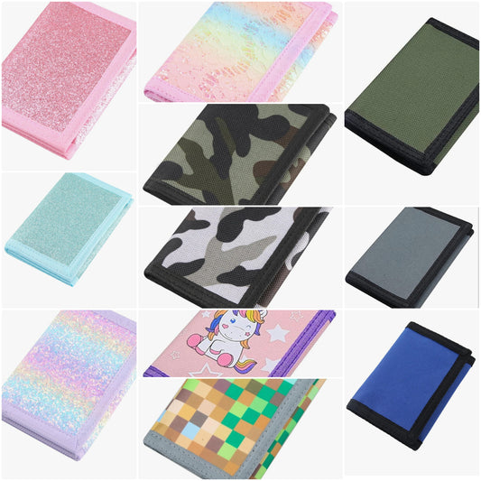 RFID Blocking Canvas Wallet for Men and Women - Camo Trifold Outdoor Sports Wallets