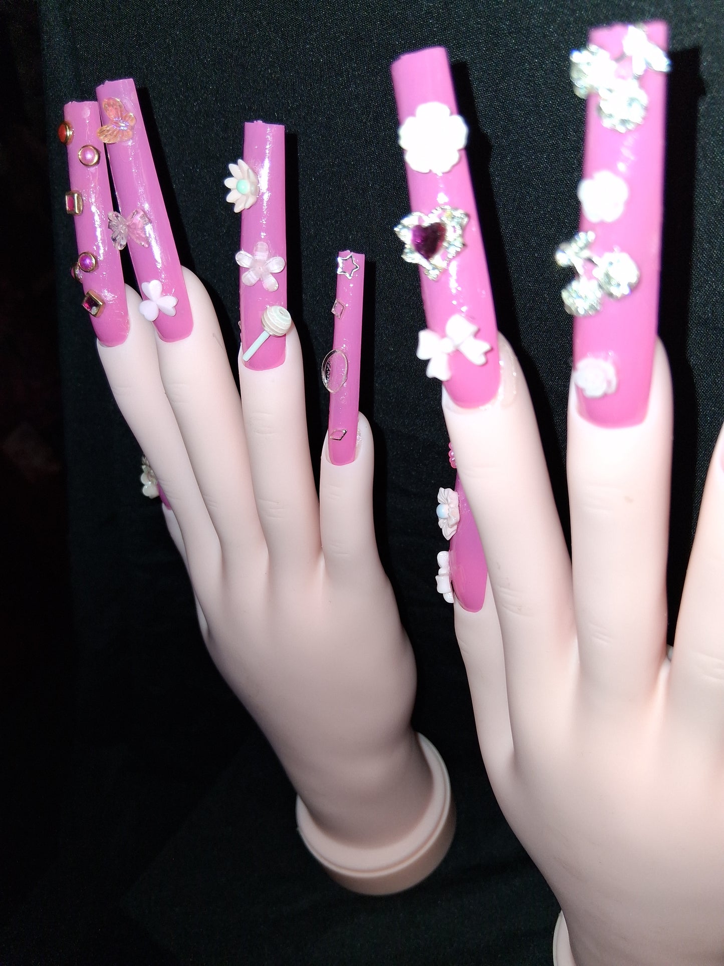 COCOMONEY NAILS CUSTOM 1 OF 1 GLUE ON PRESS ON COMES WITH FREE GIFTS #o73