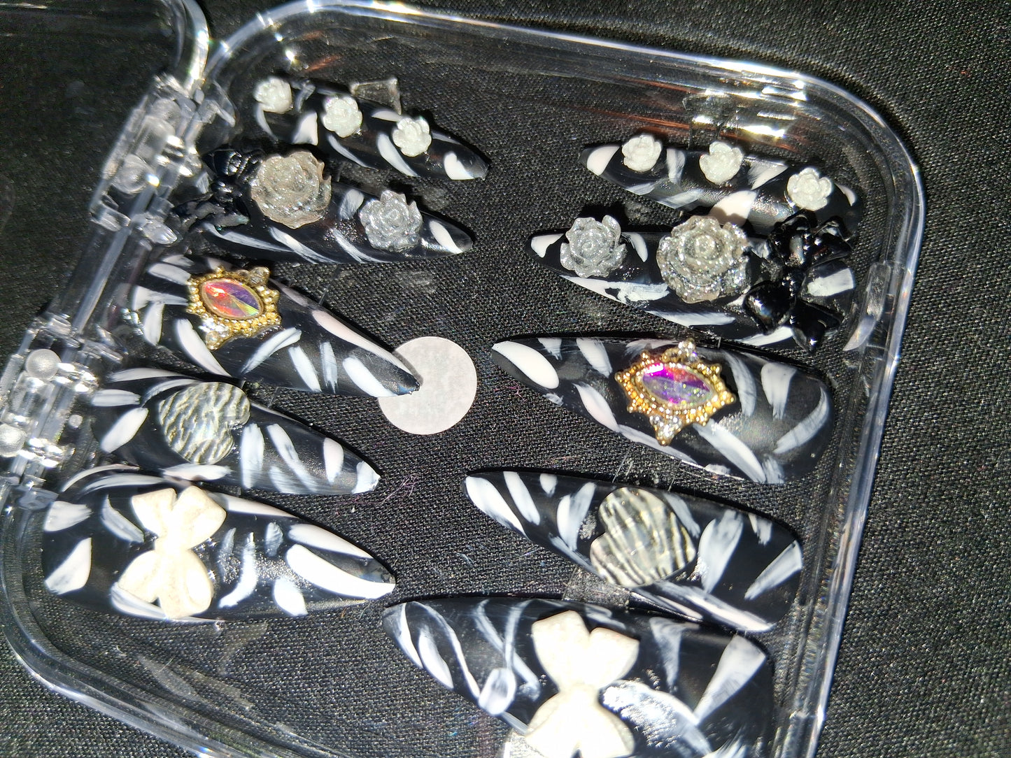 COCOMONEY NAILS CUSTOM ONE OF A KIND PIECES WITH NAIL BAG AND FREE GIFTS ACRYLIC