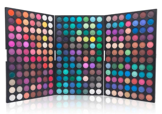 Professional 252 Colors Highlight Eyeshadow Palette Makeup Contouring Kit - Highly Pigmented Nudes Warm Natural Matte Shimmer Cosmetic Eye Shadows Pallet Powder Palette