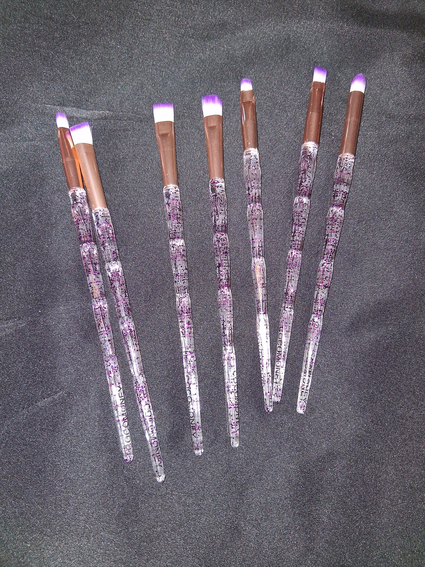 COCOMONEY MAKEUP BRUSH SET 7PC purple with free gift 🎁