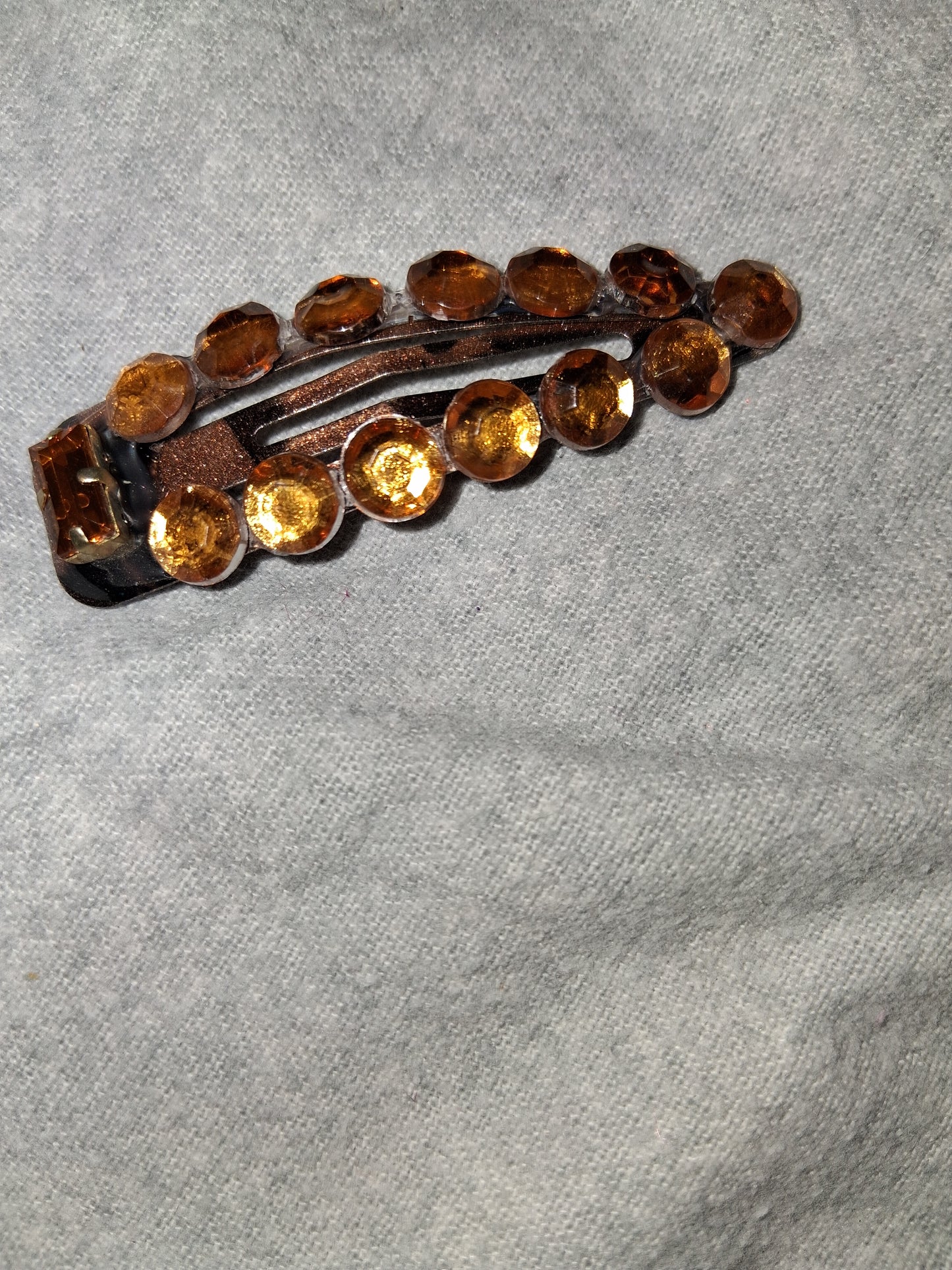 COCOMONEY HAIR CLIP 3INCH CUSTOM 1 OF A KIND PIECE with gemstones